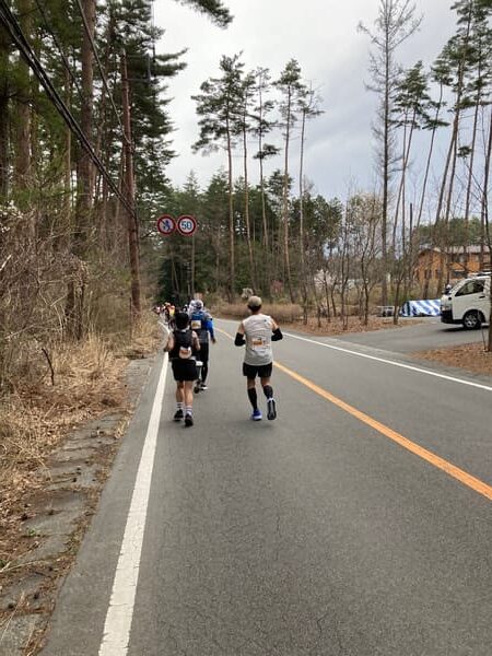 4km地点のコース風景